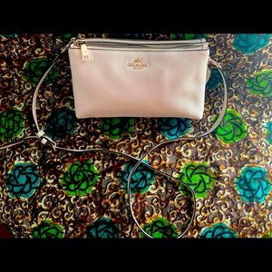 Coach F38273 Lyla- White Pebbled Crossbody